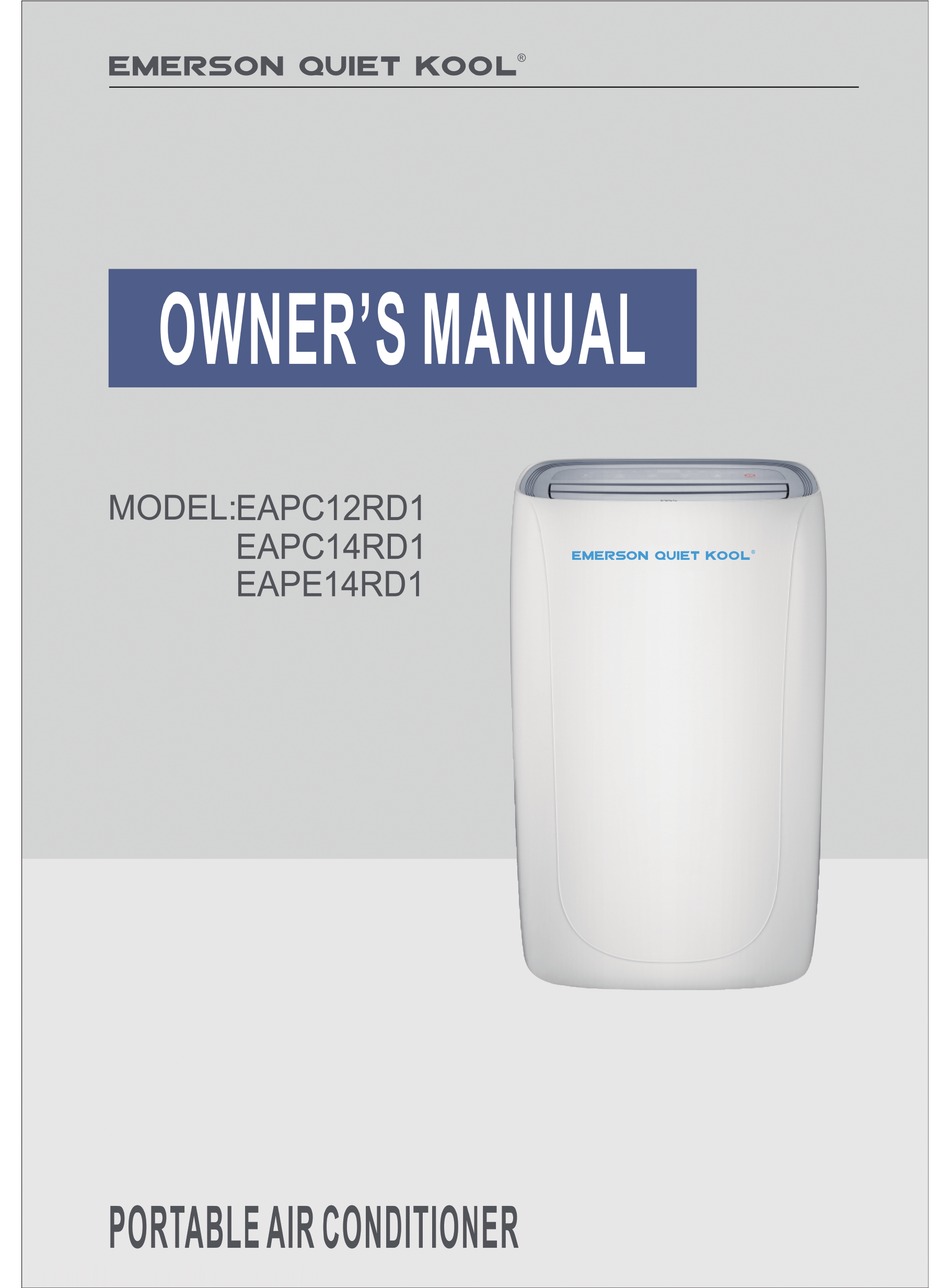 EMERSON QUIET COOL EAPC12RD1 OWNER'S MANUAL Pdf Download ManualsLib
