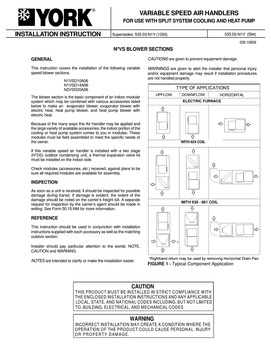 york ae air handler