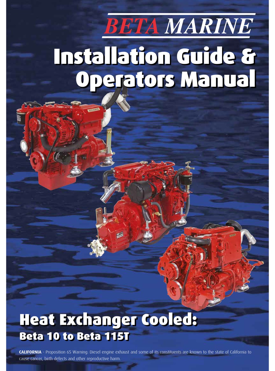 Beta Marine Beta 14 Installation Manual Pdf Download Manualslib