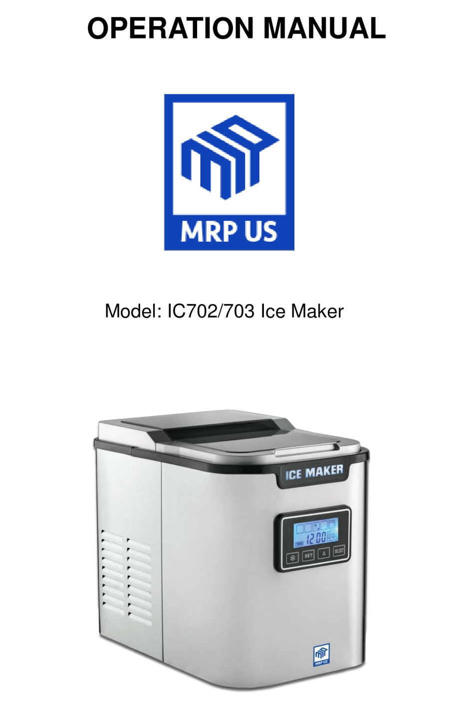 Mrp Ice Maker Manual 84+ Pages - Latest Update 