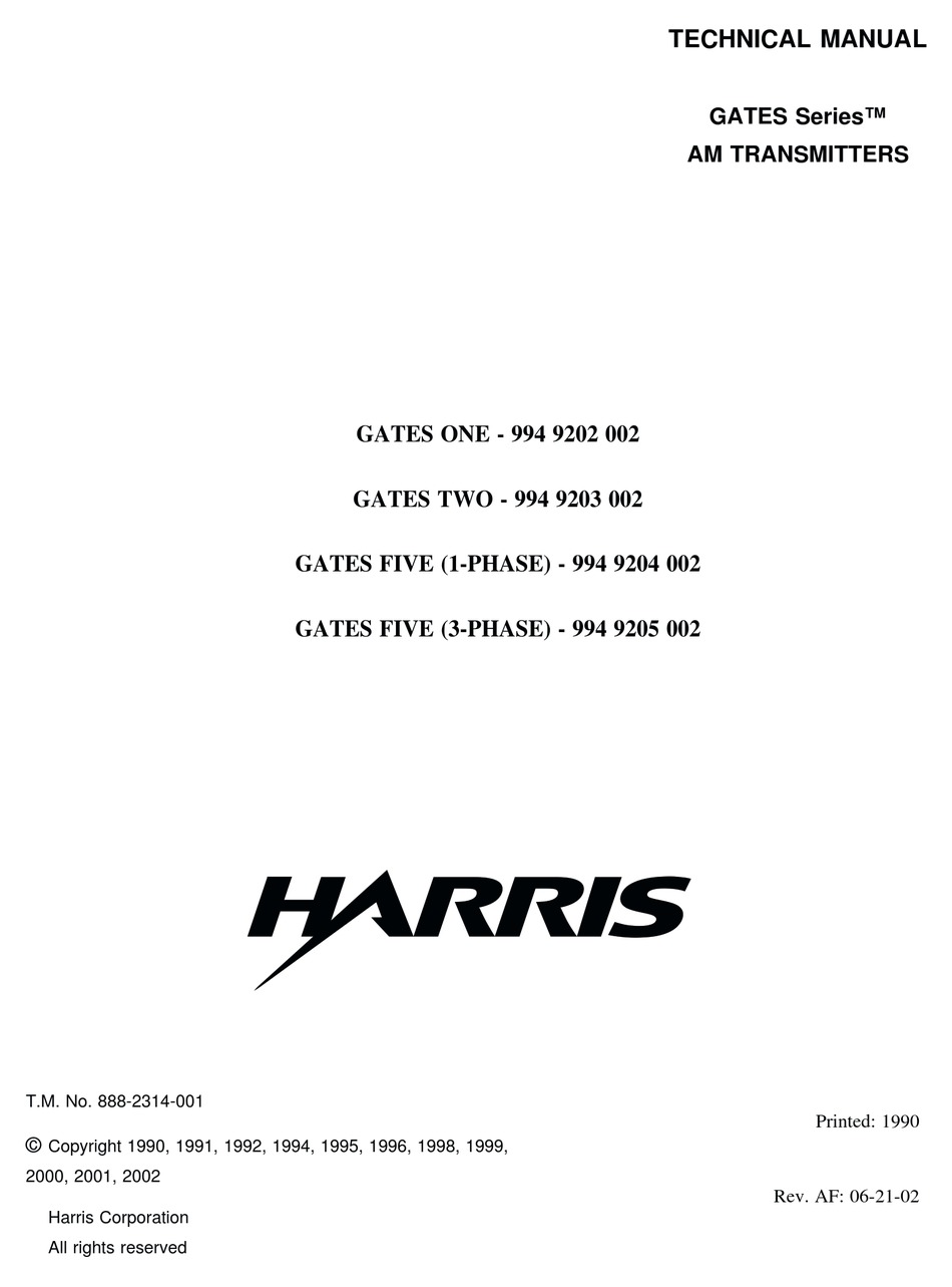 harris micromax exciter service manual harris micromax exciter service manual