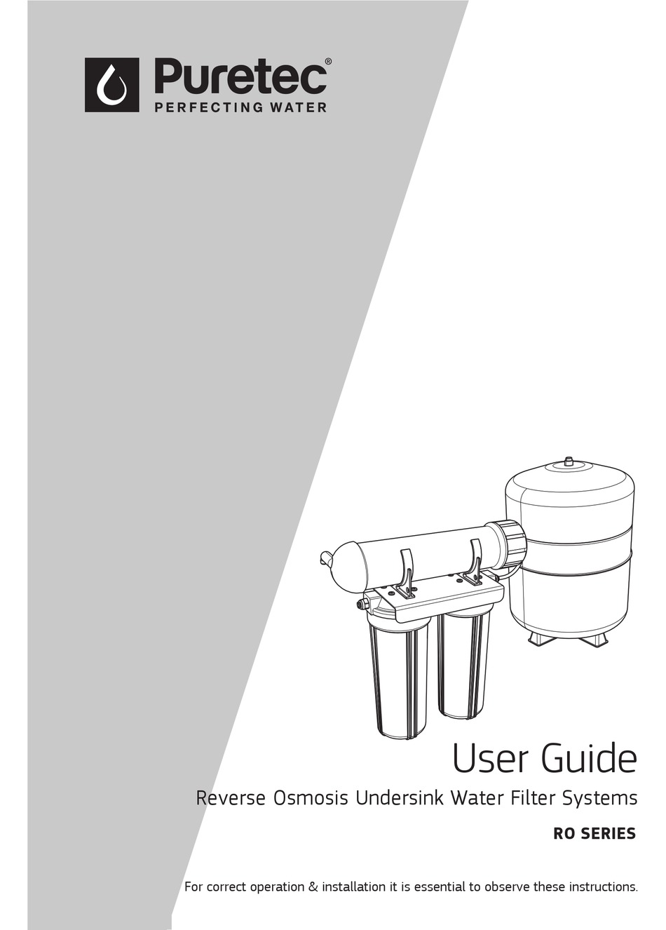 Puretec Ro Series User Manual Pdf Download Manualslib