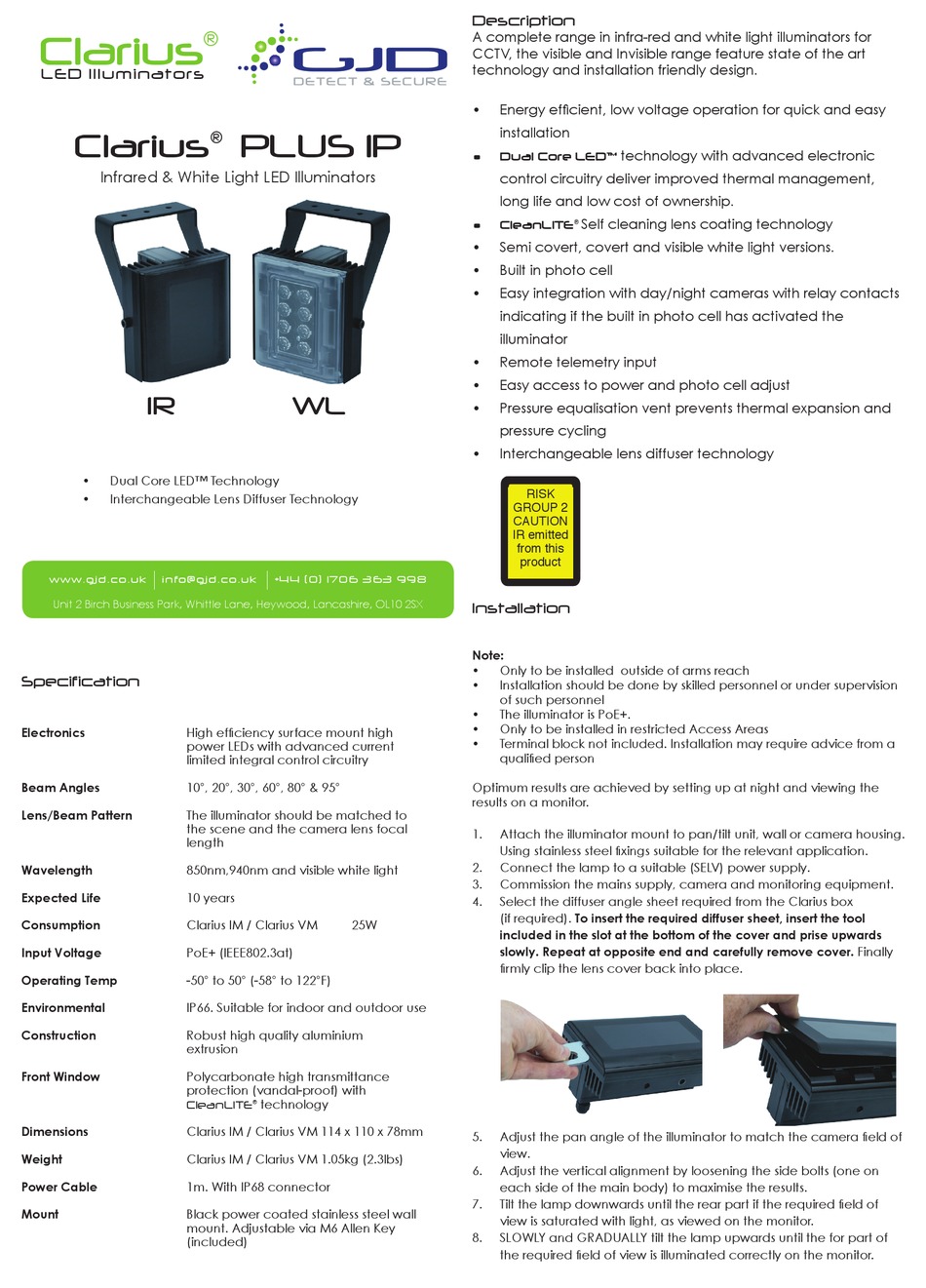 GJD CLARIUS PLUS IP MANUAL Pdf Download ManualsLib