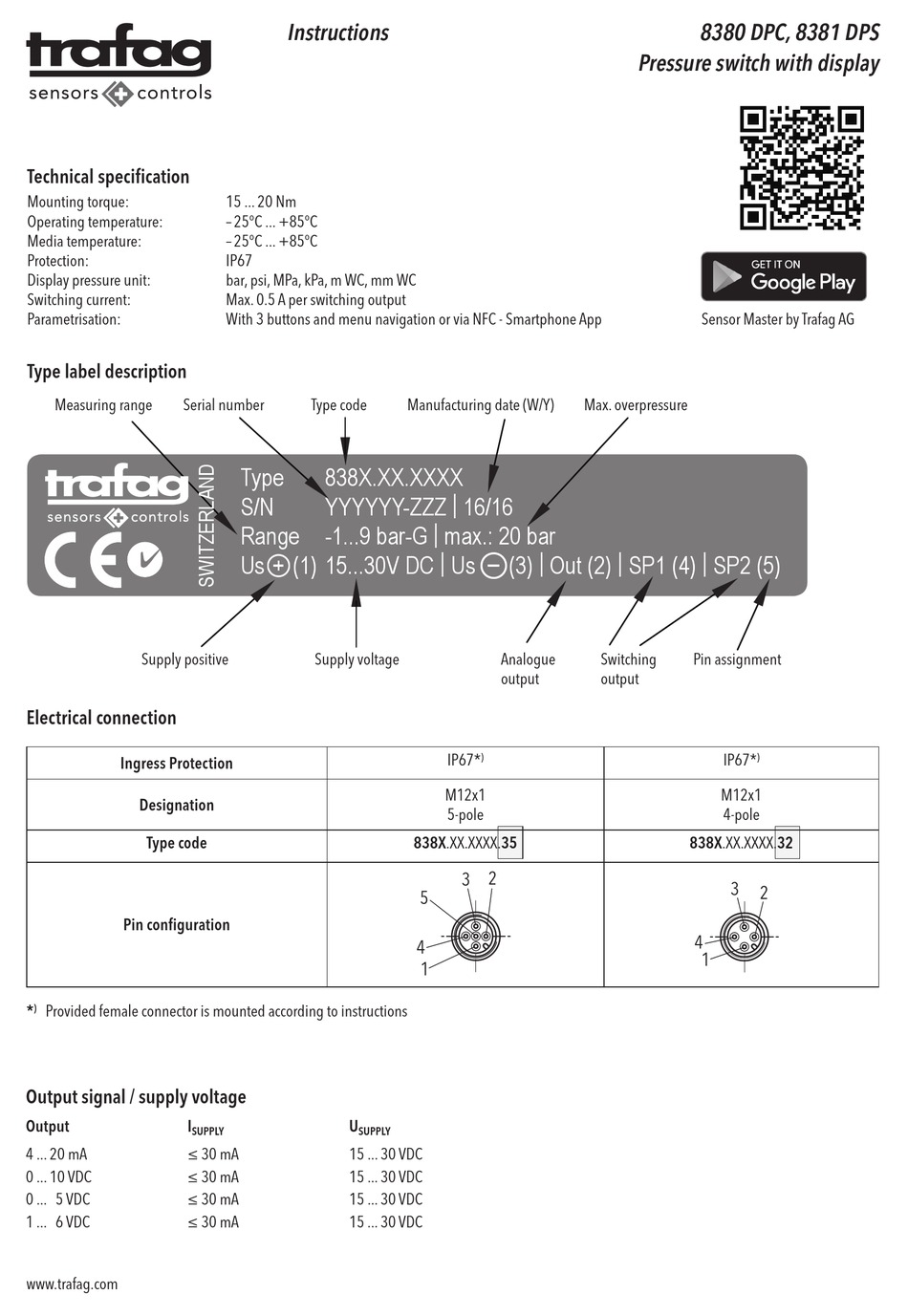 TRAFAG 8380 DPC INSTRUCTIONS Pdf Download ManualsLib