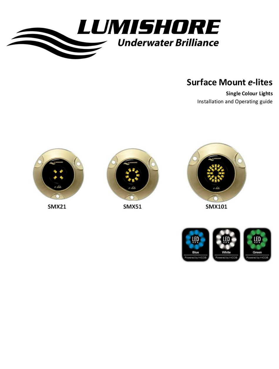 LUMISHORE SMX21 INSTALLATION AND OPERATING MANUAL Pdf Download ManualsLib