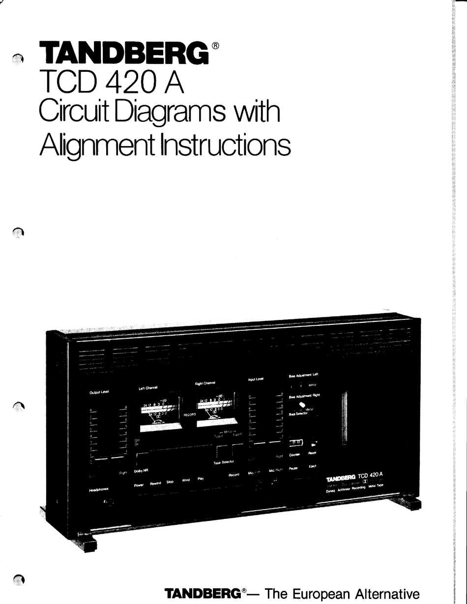 tandberg tcd 310 mkii service manual