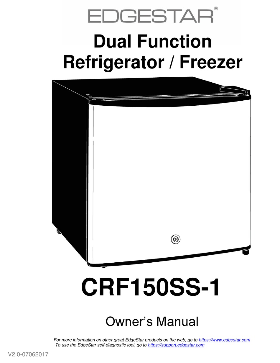 EDGESTAR CRF150SS1 OWNER'S MANUAL Pdf Download ManualsLib