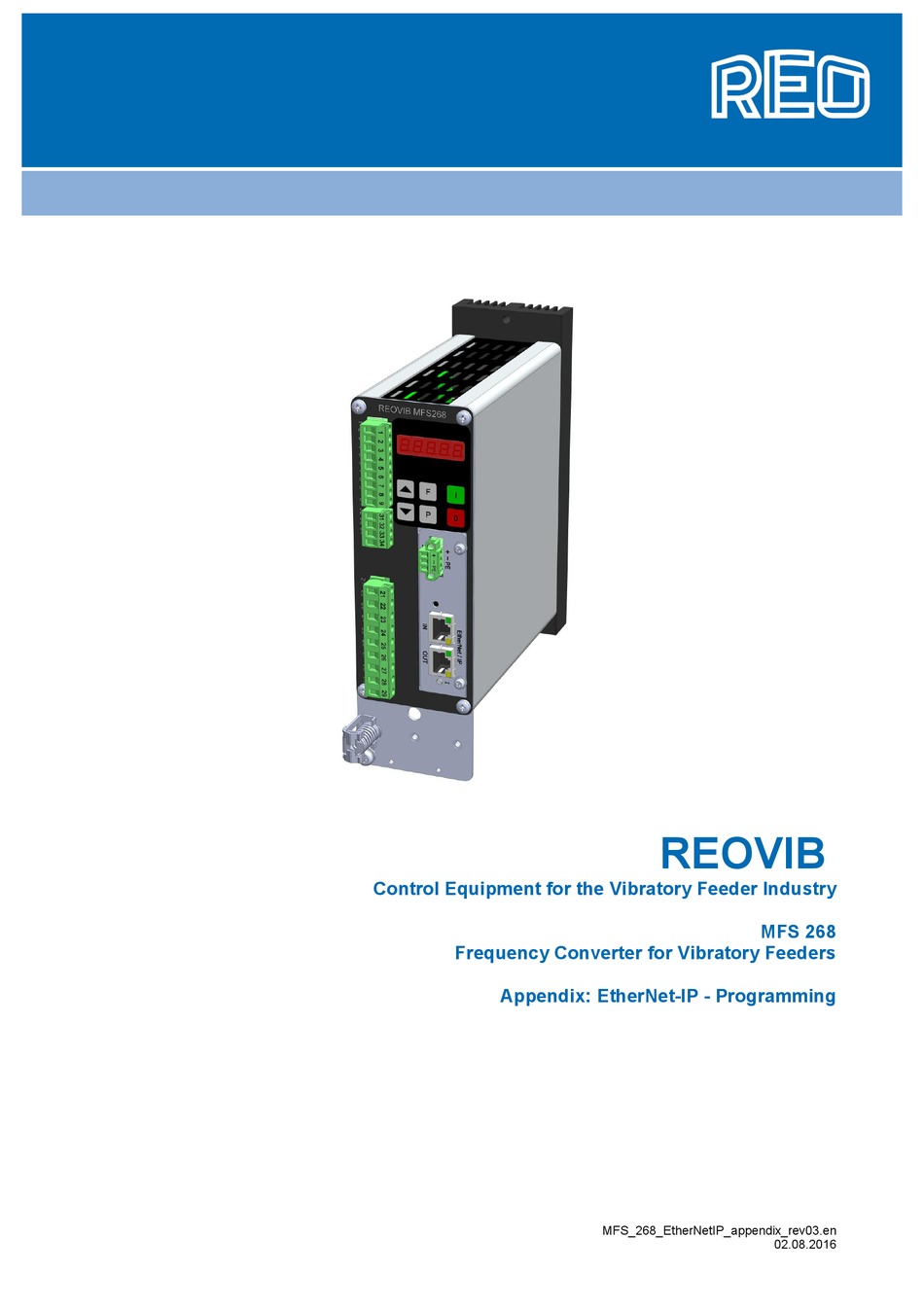 Reo Reovib Mfs 268 Operating Instructions Manual Pdf Download Manualslib