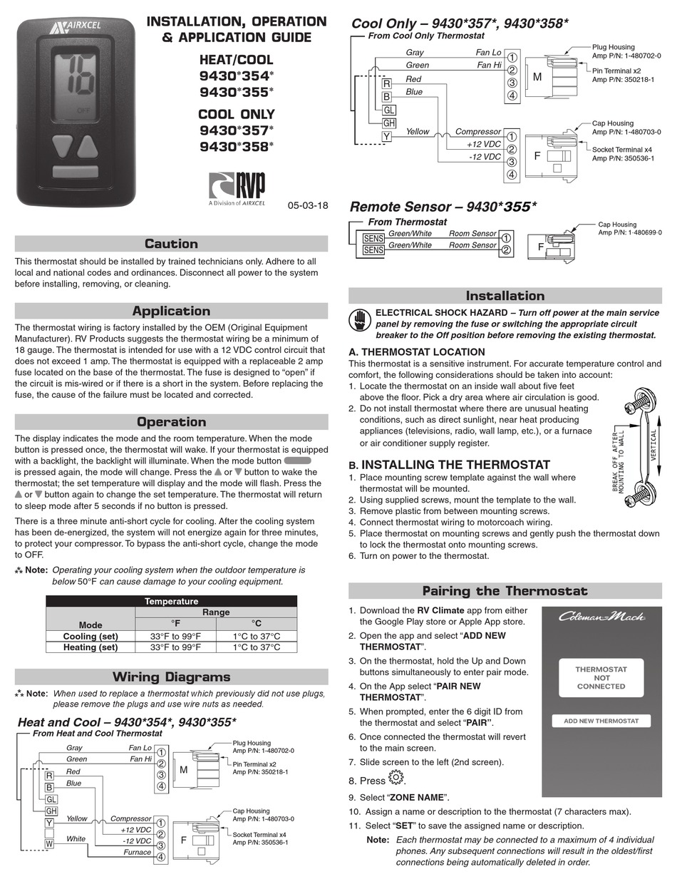 55 Rv Thermostat Wiring Diagram - Wiring Diagram Harness