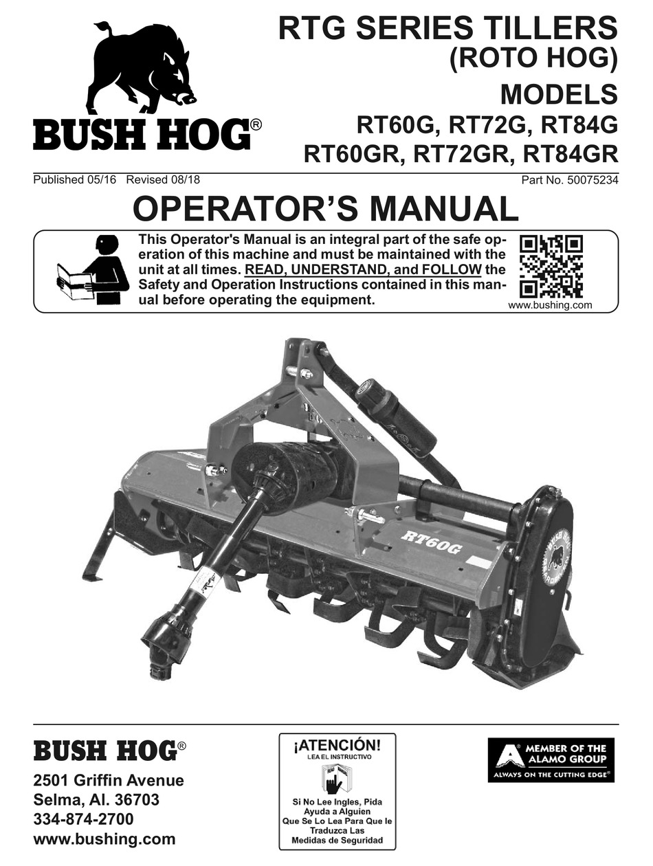 bush hog rt72g tiller