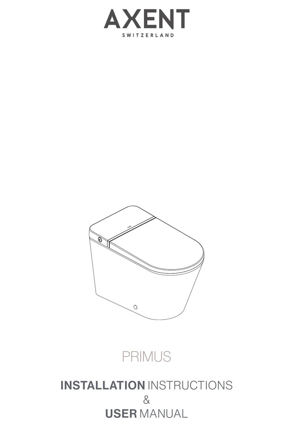 AXENT PRIMUS INSTALLATION INSTRUCTIONS & USER MANUAL Pdf Download