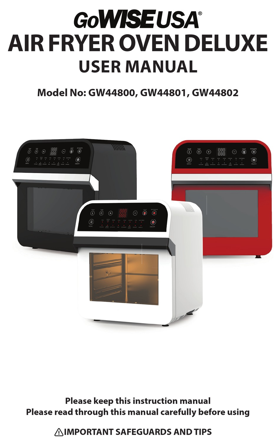 gowise air fryer manual