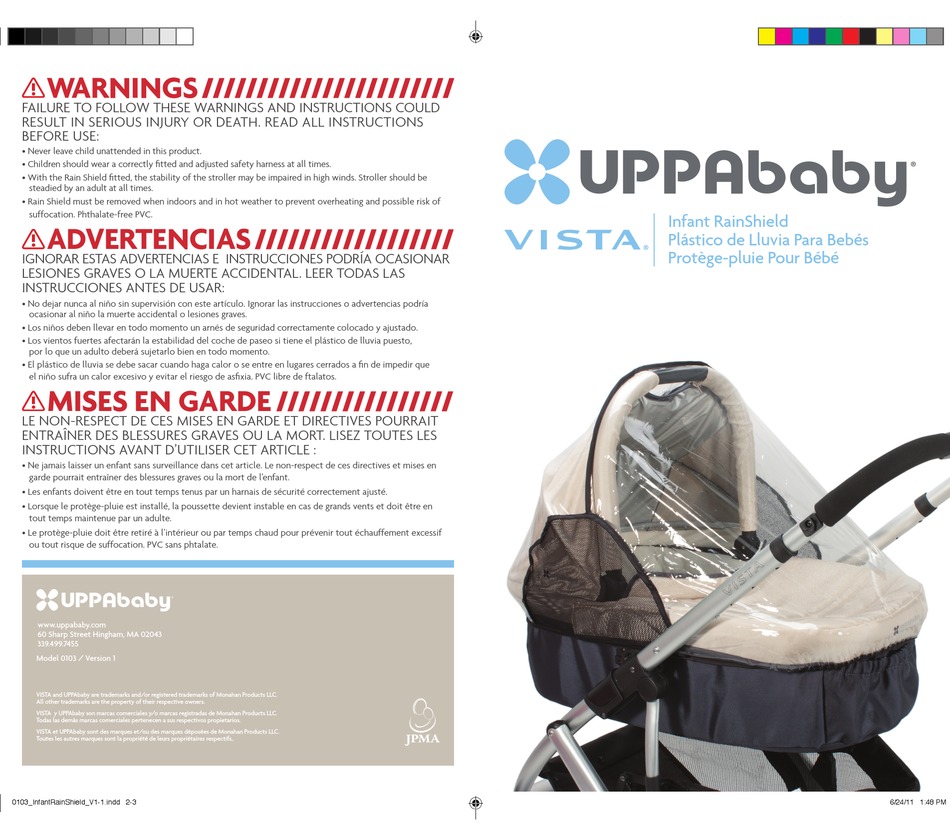 UPPABABY VISTA 0103 MANUAL Pdf Download ManualsLib