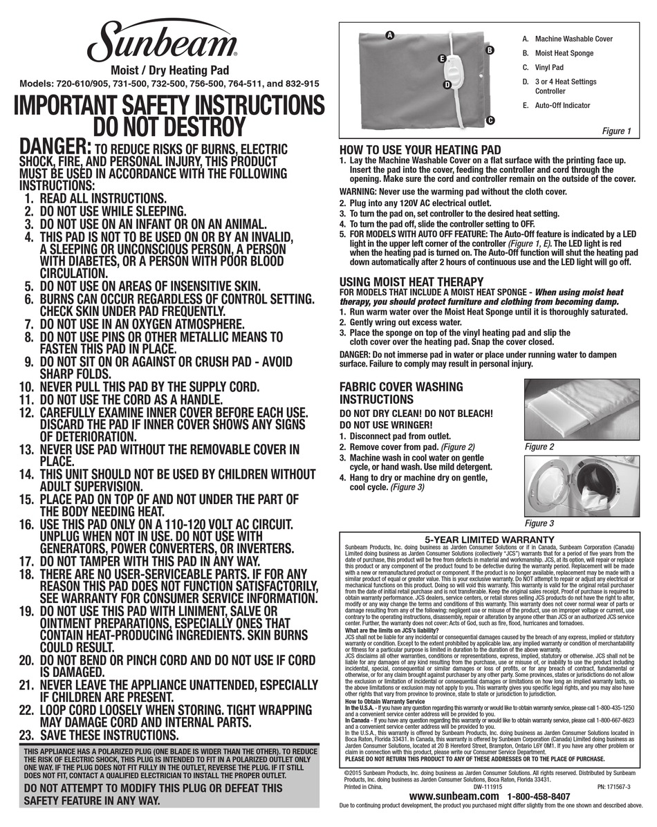 Free Sunbeam Hot Shot 6142 Instructions Manual PDF