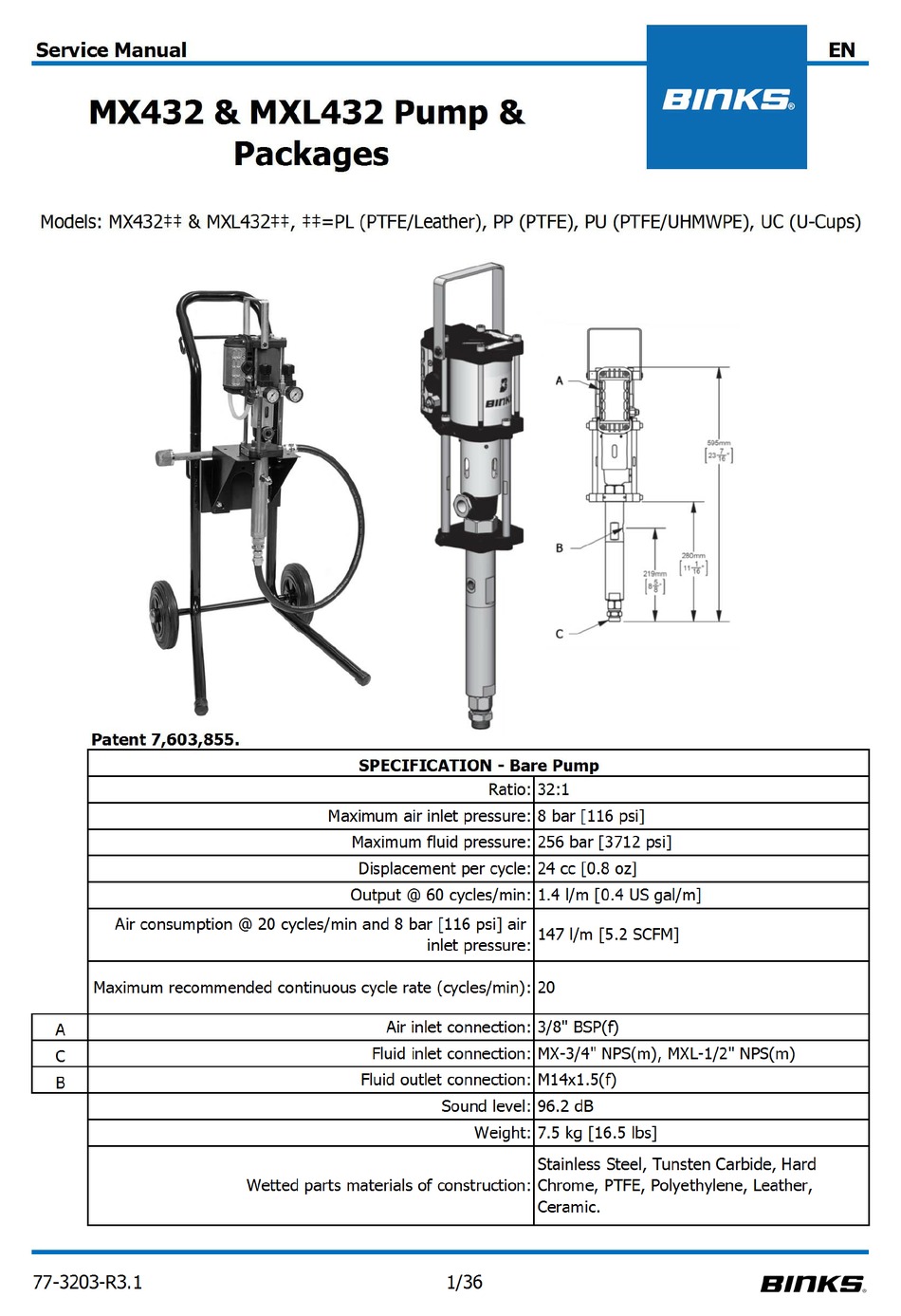 Binks Mx432 Service Manual Pdf Download Manualslib