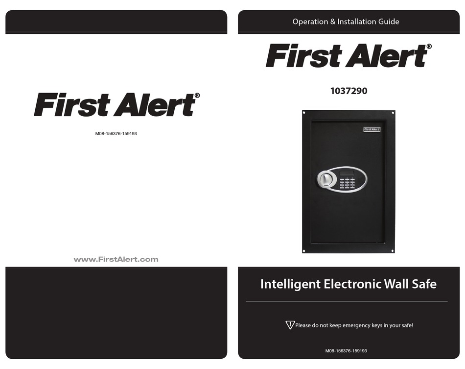 FIRST ALERT 1037290 OPERATIONS & INSTALLATION MANUAL Pdf Download