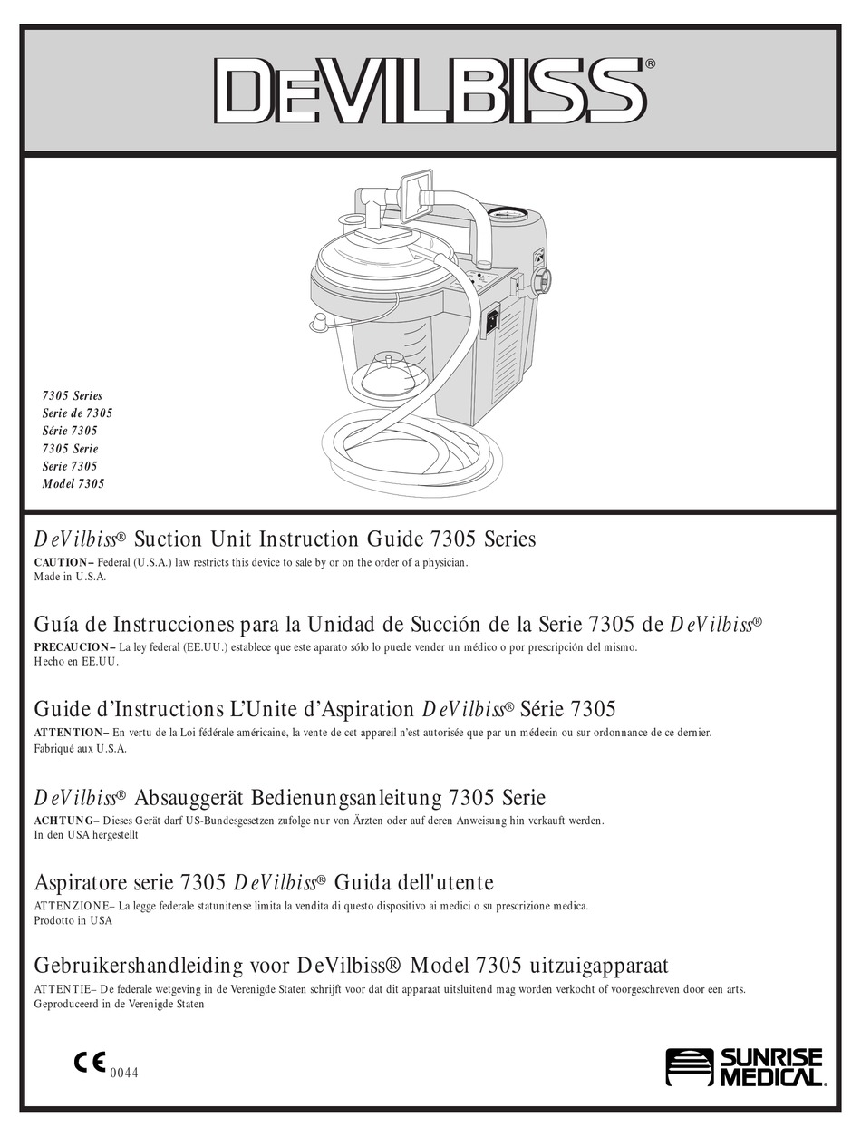 DEVILBISS 7305 SERIES INSTRUCTION MANUAL Pdf Download | ManualsLib