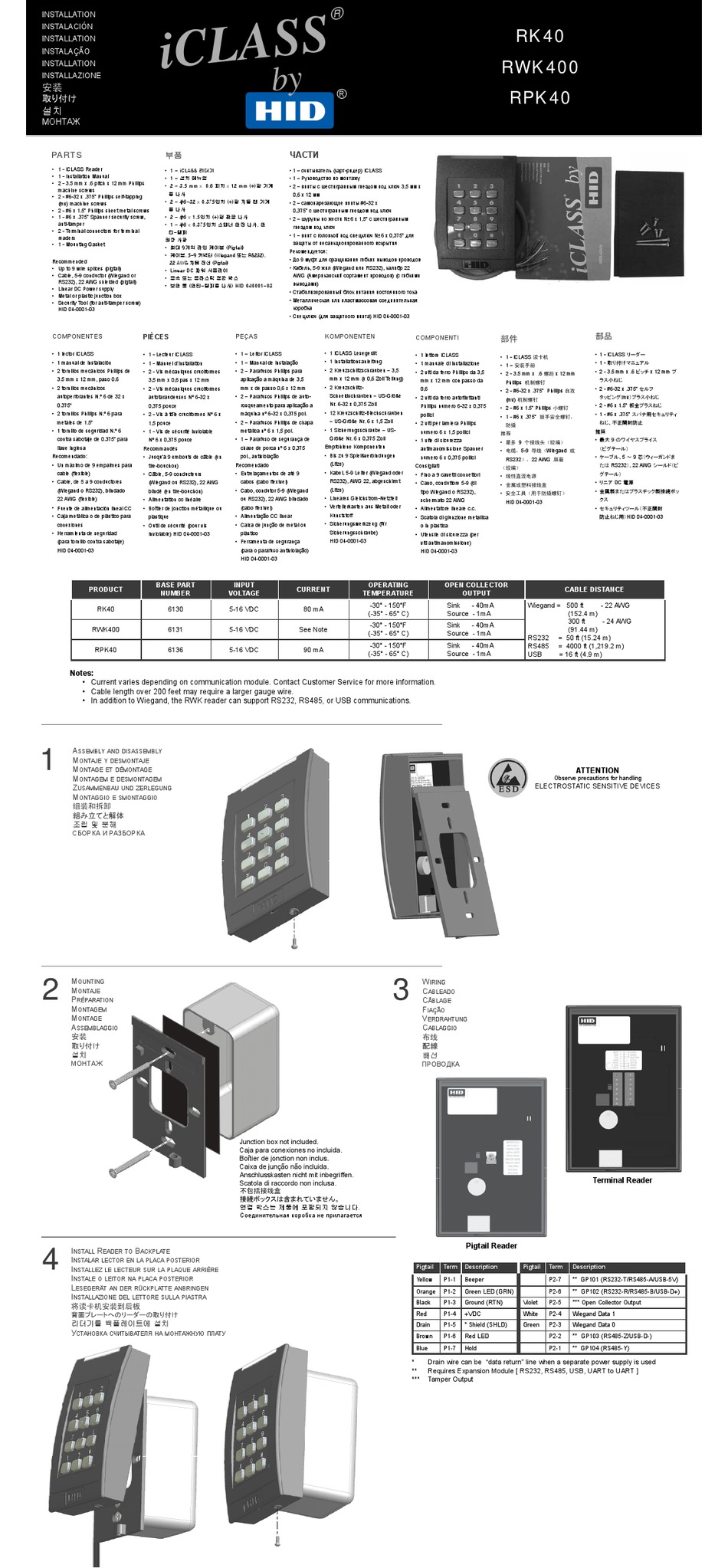 HID ICLASS RK40 INSTALLATION Pdf Download ManualsLib