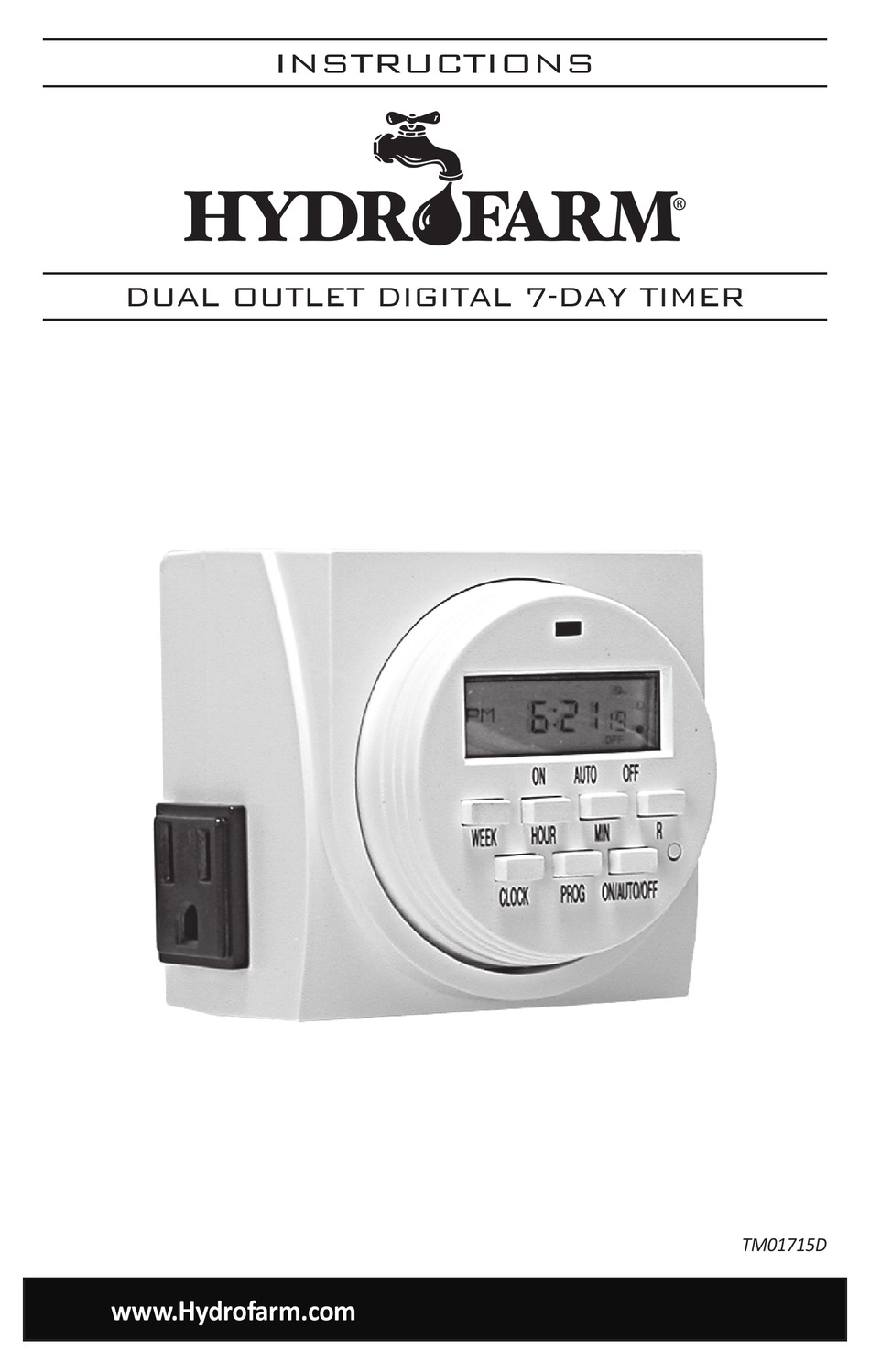 Utilitech 3 Outlet Digital Countdown Lighting Timer Instructions - Best