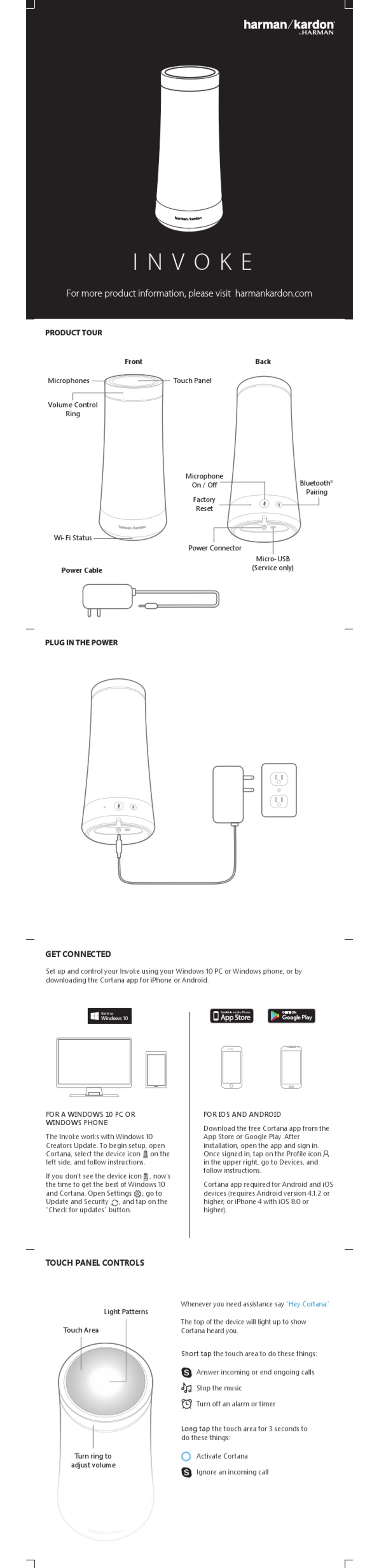Harman Kardon Invoke Manual Pdf Download Manualslib