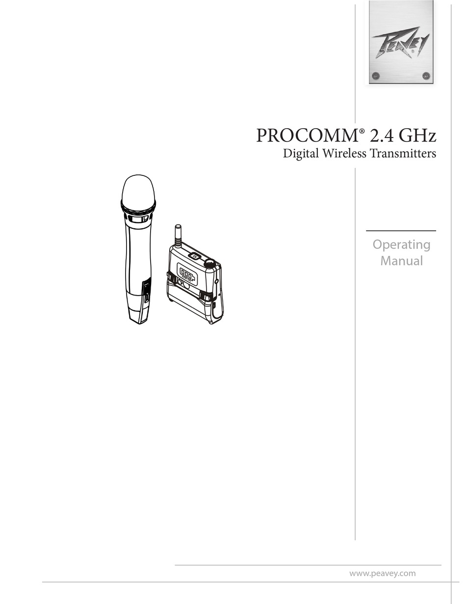 PEAVEY PROCOMM OPERATING MANUAL Pdf Download ManualsLib