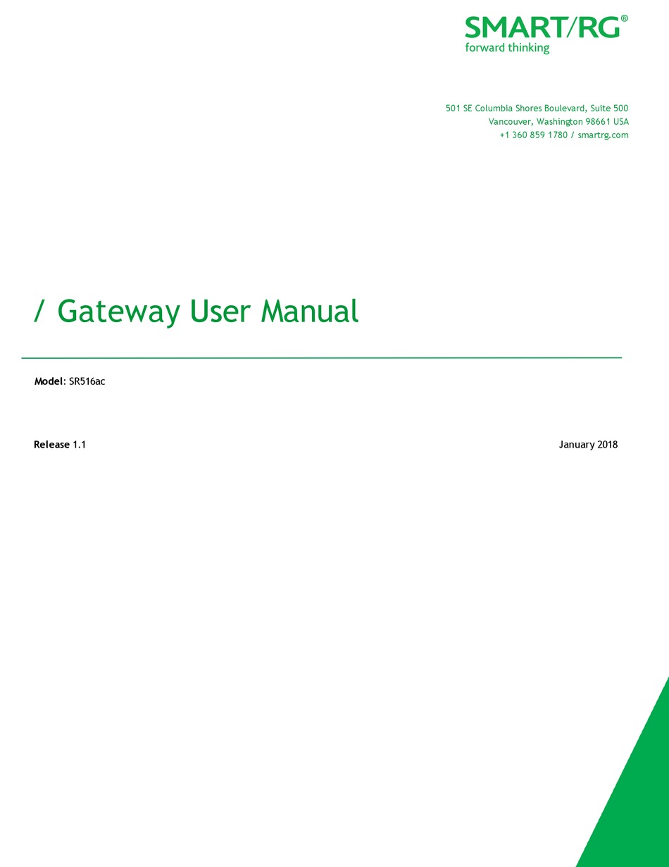 SMARTRG SR516AC USER MANUAL Pdf Download ManualsLib