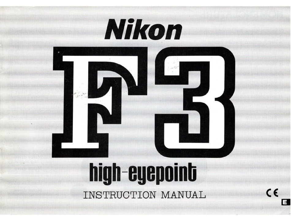 NIKON F3 HIGH-EYEPOINT INSTRUCTION MANUAL Pdf Download | ManualsLib