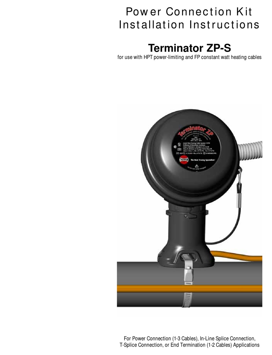 THERMON TERMINATOR ZP-S INSTALLATION INSTRUCTIONS MANUAL Pdf Download ...