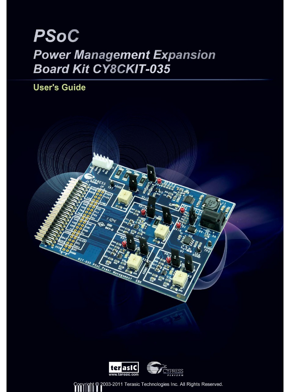 TERASIC CY8CKIT-035 USER MANUAL Pdf Download | ManualsLib