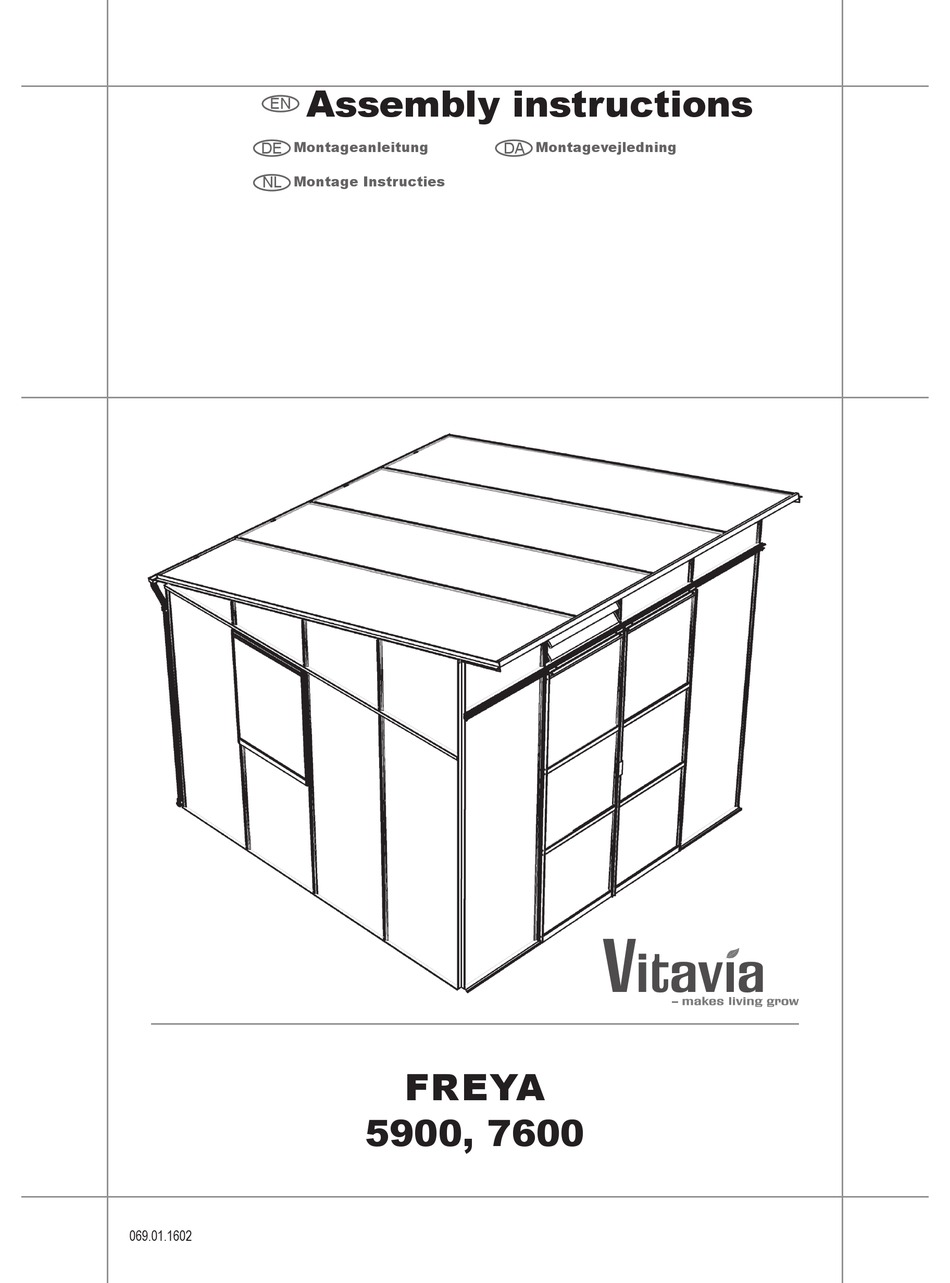 Vitavia Freya 5900 Assembly Instructions Manual Pdf Download Manualslib