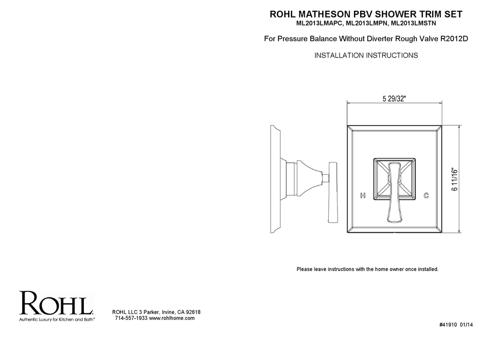 rohl matheson undermount bathroom sink