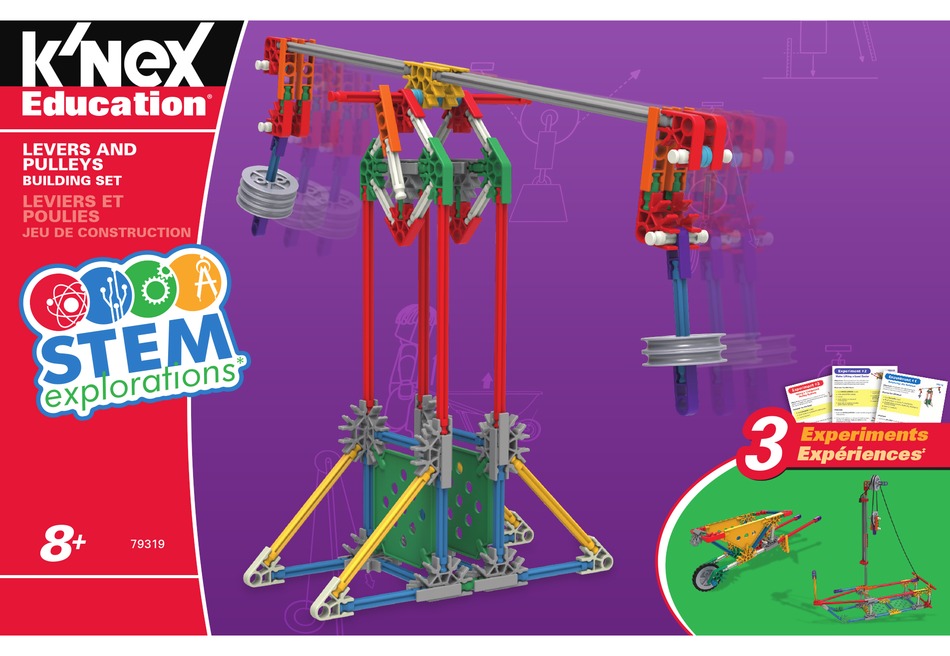 K'Nex Education Stem Explorations Levers and Pulleys Buildings Age 8 New 