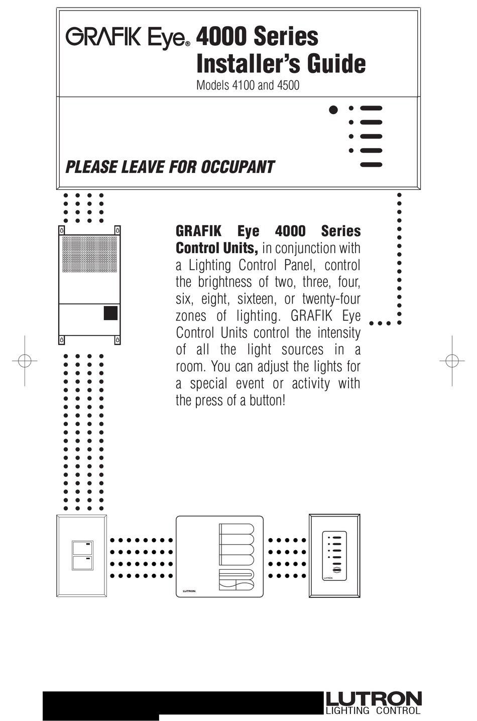 GRAFIK EYE 4100 INSTALLER