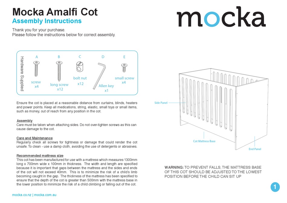 mocka cot mattress