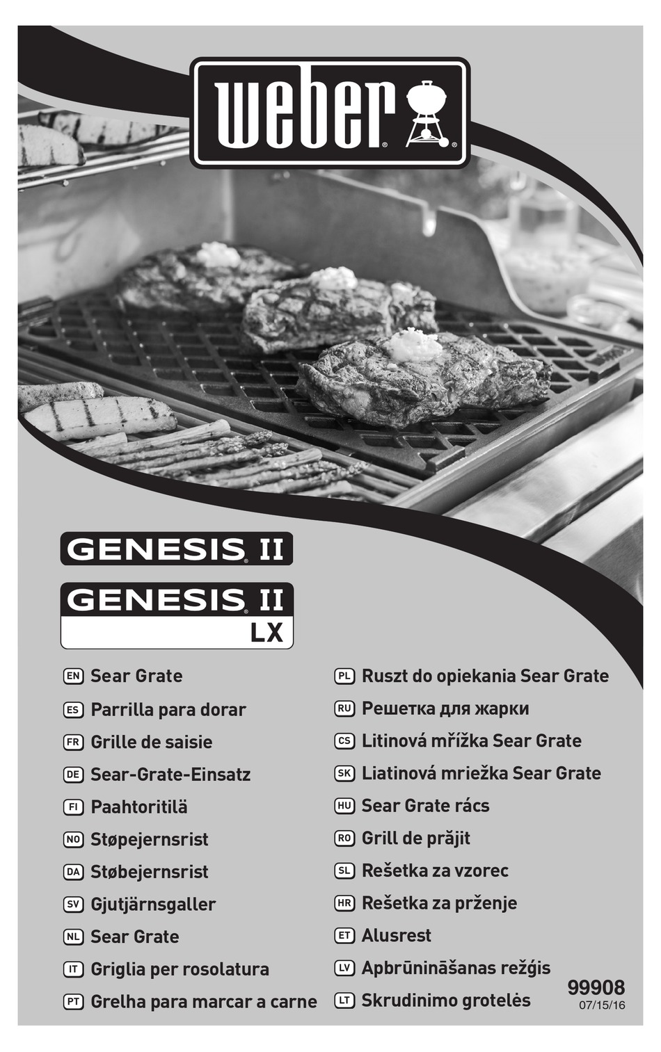 WEBER GENESIS II LX MANUAL Pdf Download ManualsLib