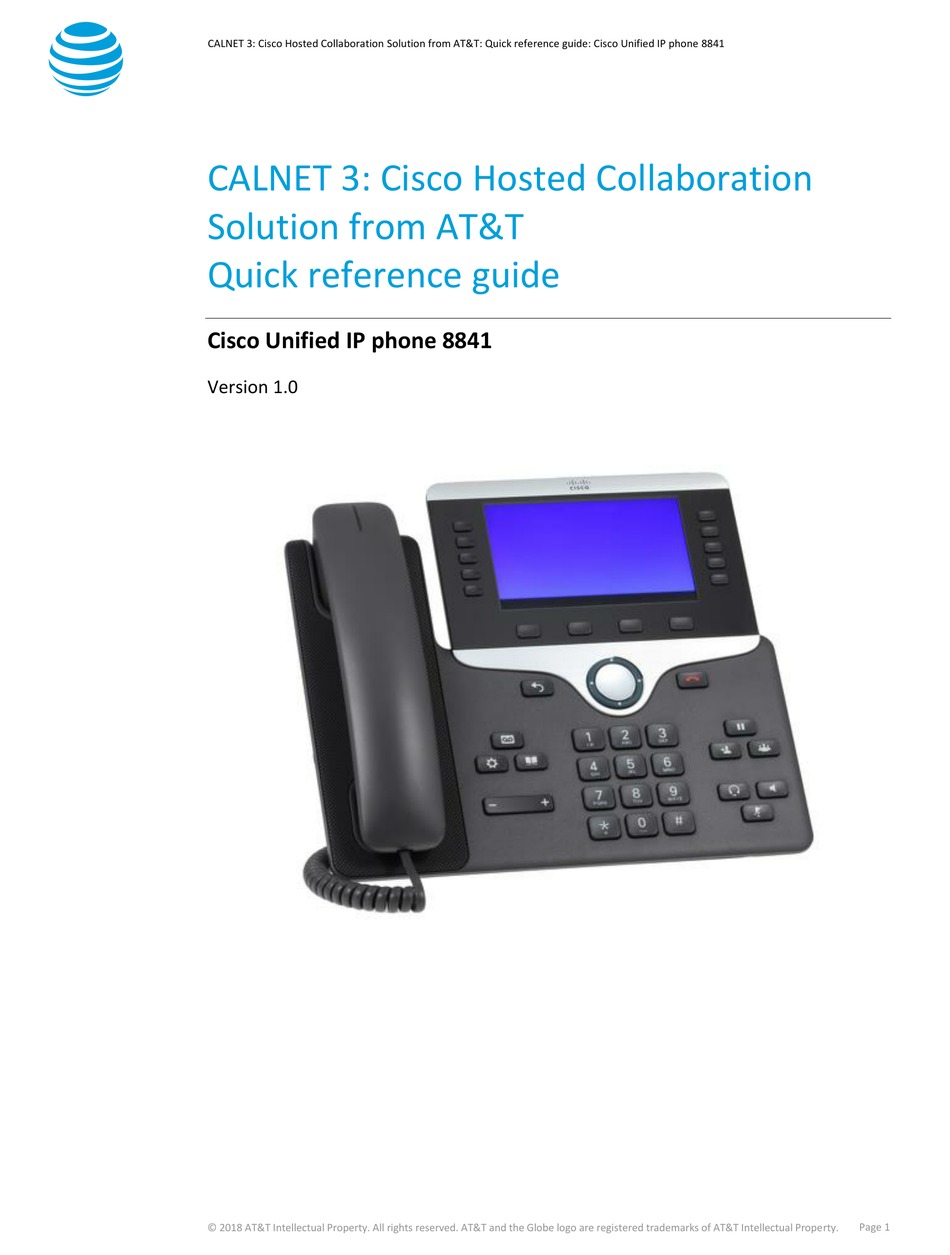 Cisco 8841 quick reference manual pdf download manualslib