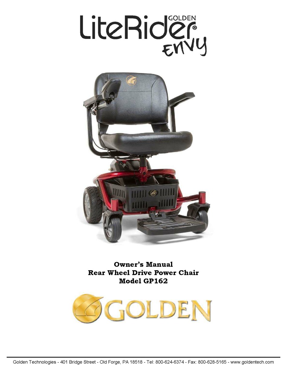 golden power chair manual