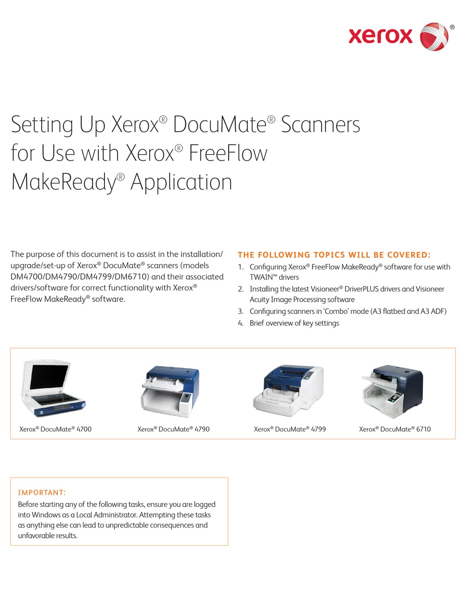 xerox documate 152 twain driver download