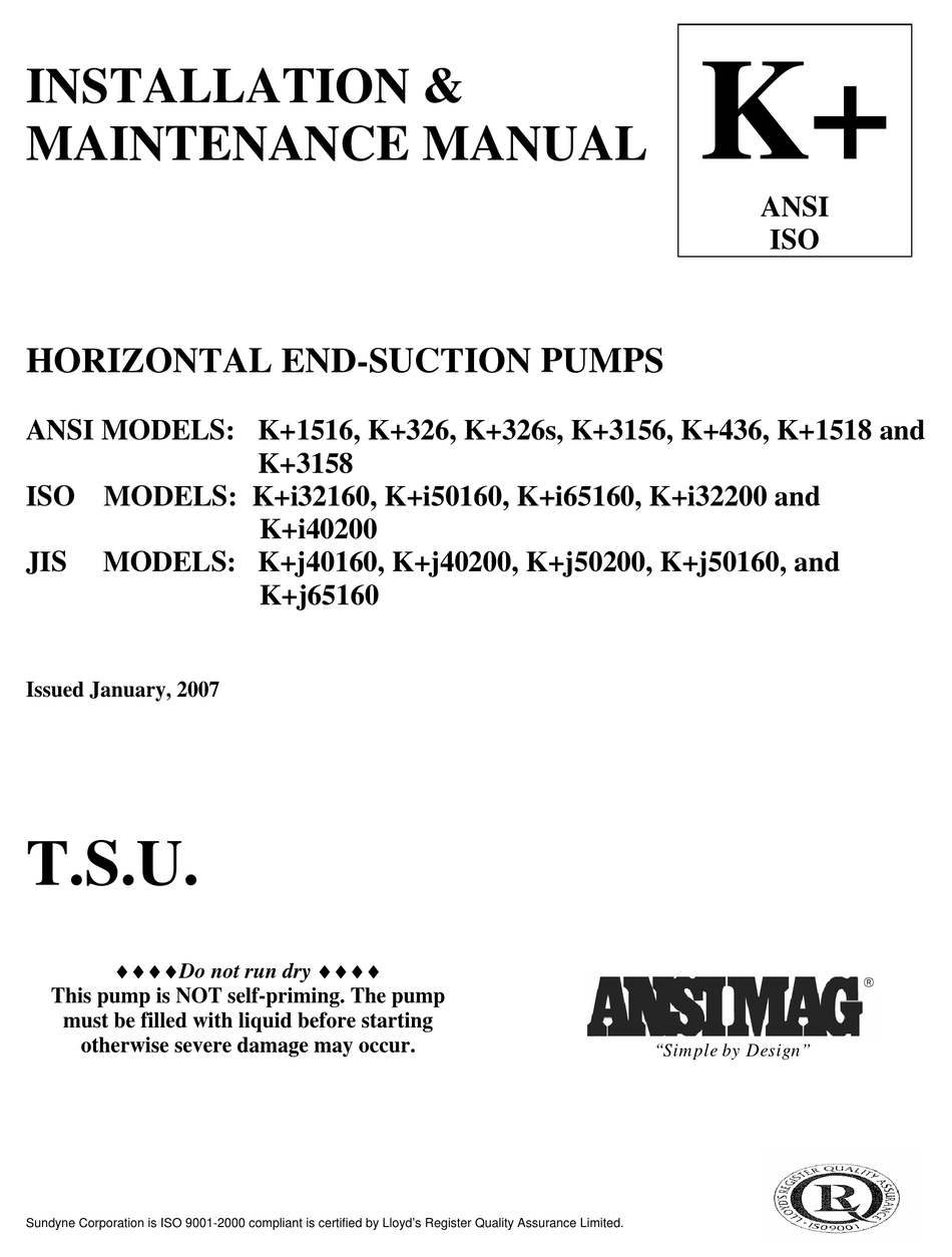 Ansimag K 1516 Installation Maintenance Manual Pdf Download Manualslib Ansimag K 1516 Installation Maintenance Manual Pdf Download Manualslib