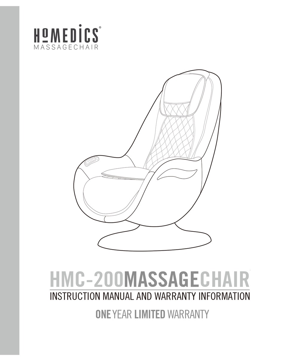 HOMEDICS HMC200 INSTRUCTION MANUAL AND WARRANTY INFORMATION Pdf