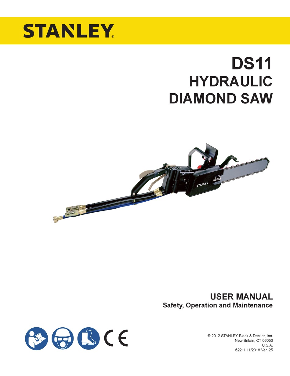 Stanley DS11 Hydraulic Underwater Diamond Chainsaw DS115000