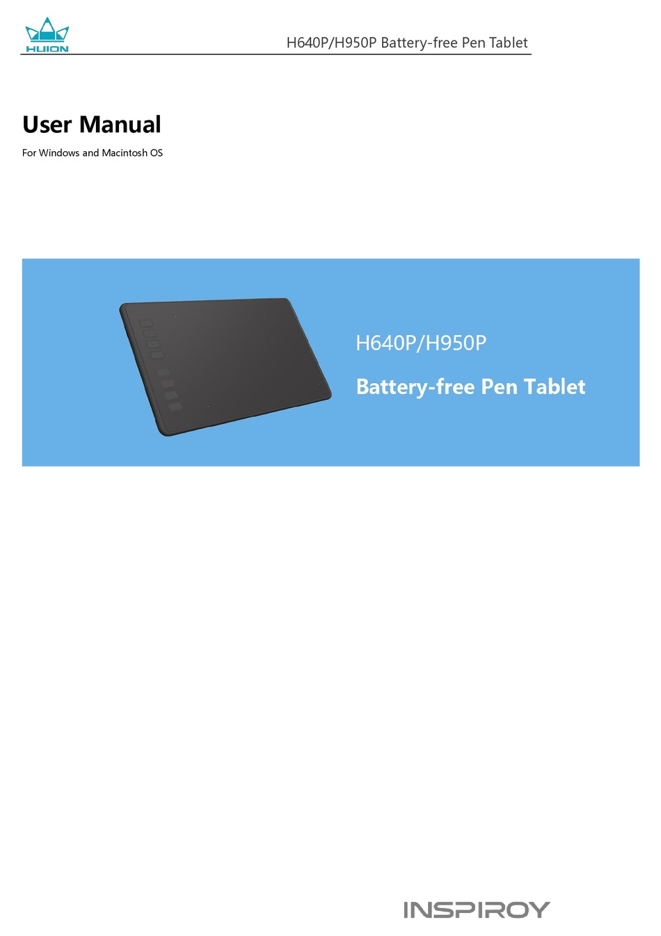 download huion h610 driver