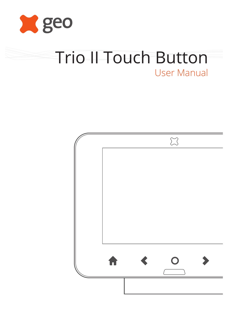 geo-trio-ii-touch-button-user-manual-pdf-download-manualslib