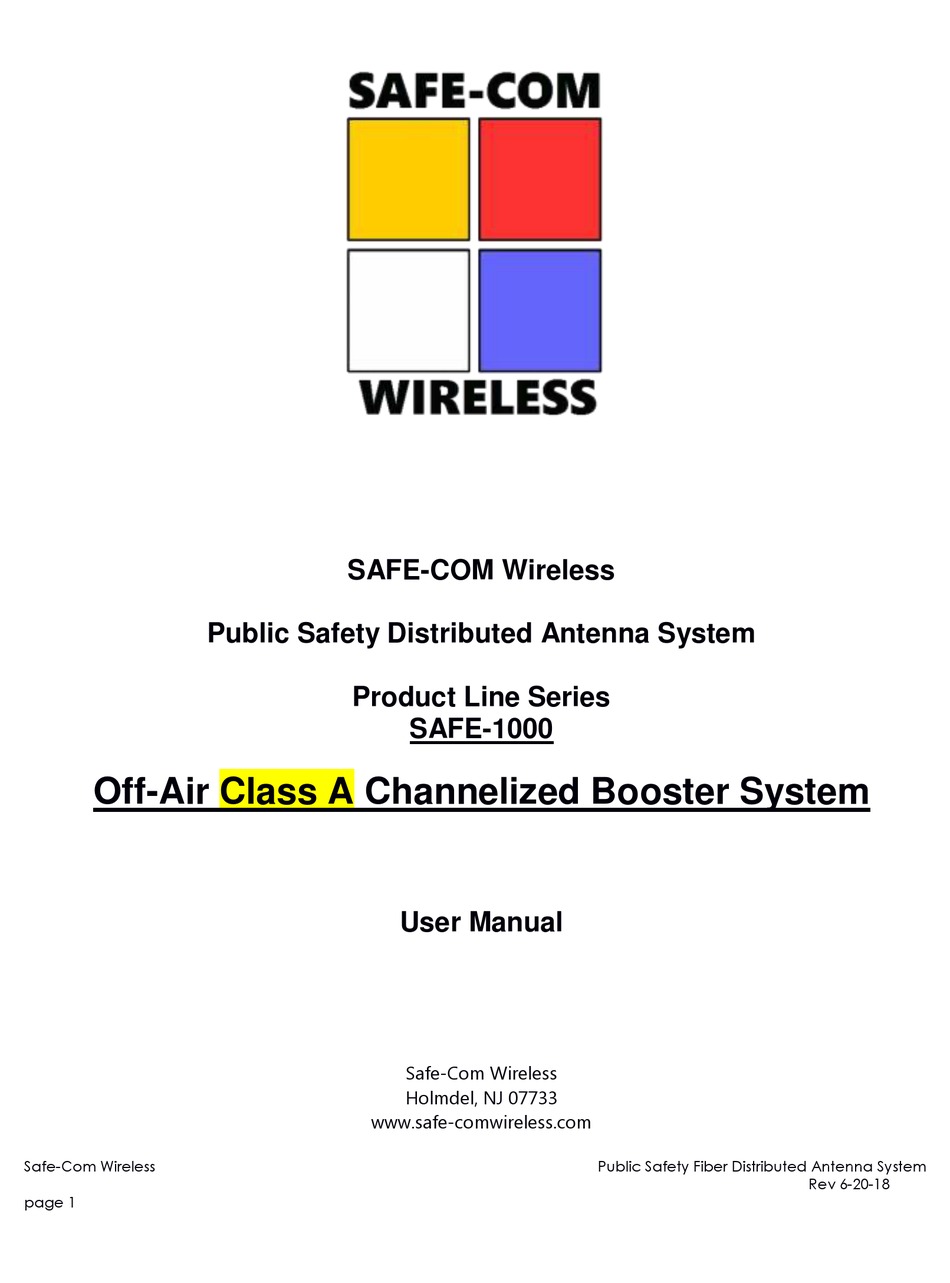 WIRELESS SAFE1020 USER MANUAL Pdf Download ManualsLib