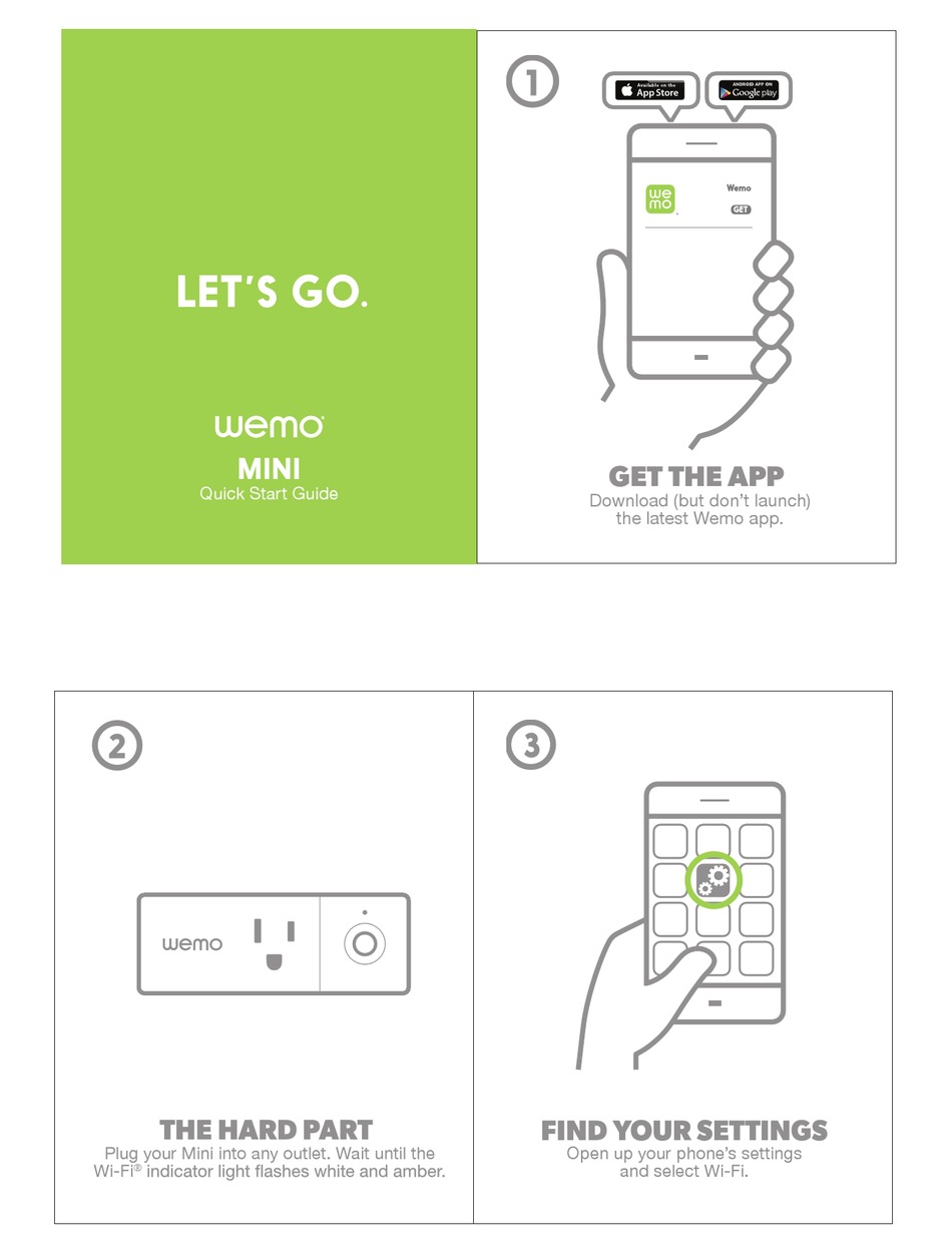 WEMO MINI QUICK START MANUAL Pdf Download ManualsLib