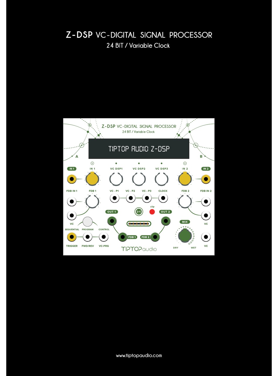 TIPTOP AUDIO ZDSP MANUAL Pdf Download ManualsLib
