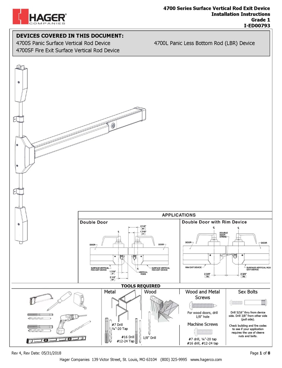 HAGER 4700S INSTALLATION INSTRUCTIONS MANUAL Pdf Download ManualsLib