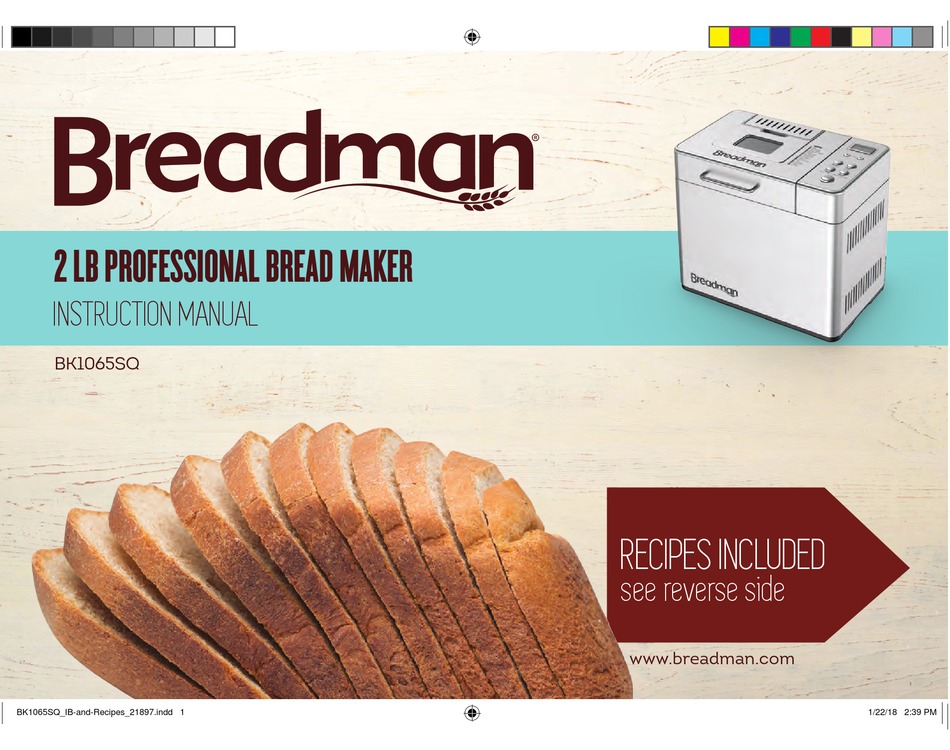 Breadman Bread Machine Recipes Instruction Manual : Breadman Bread