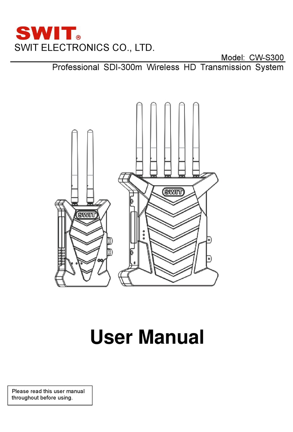 SWIT CWS300 USER MANUAL Pdf Download ManualsLib