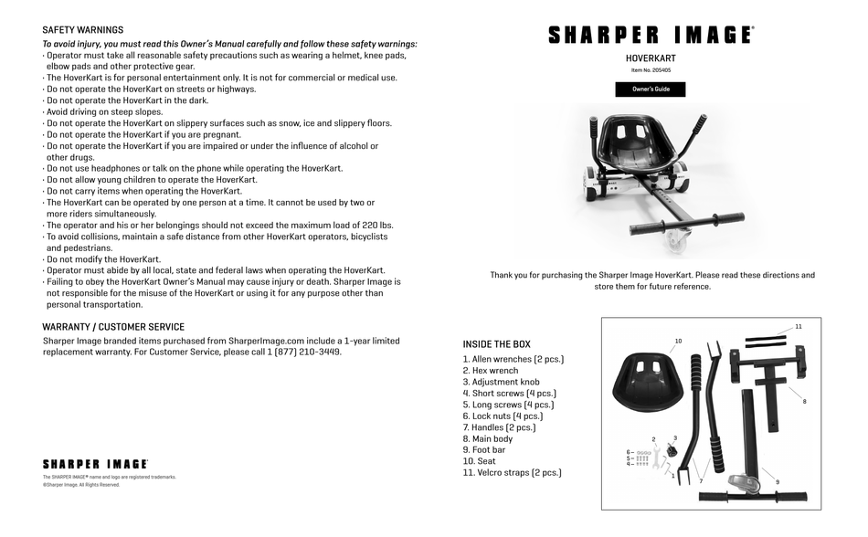 SHARPER IMAGE 205405 OWNER S MANUAL Pdf Download ManualsLib